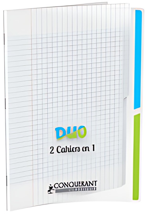 CONQUERANT CLASSIQUE Cahier "DUO", 240 x 320 mm, seyès