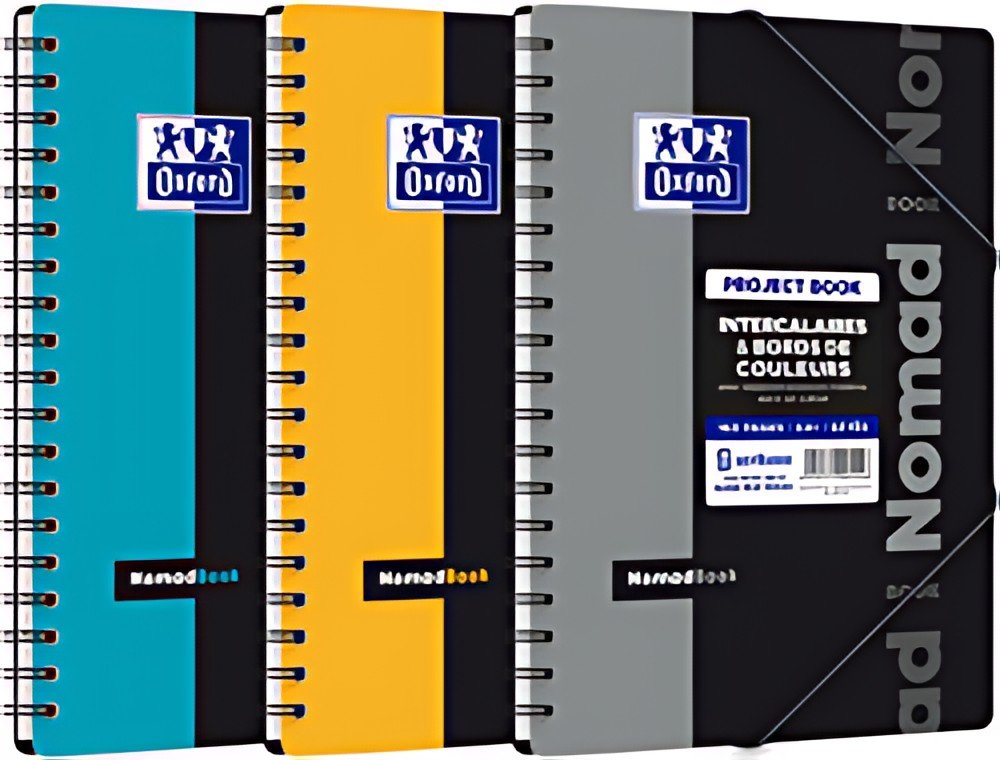 Oxford Etudiants Cahier "NOMADBOOK", B5, quadrillé 5x5