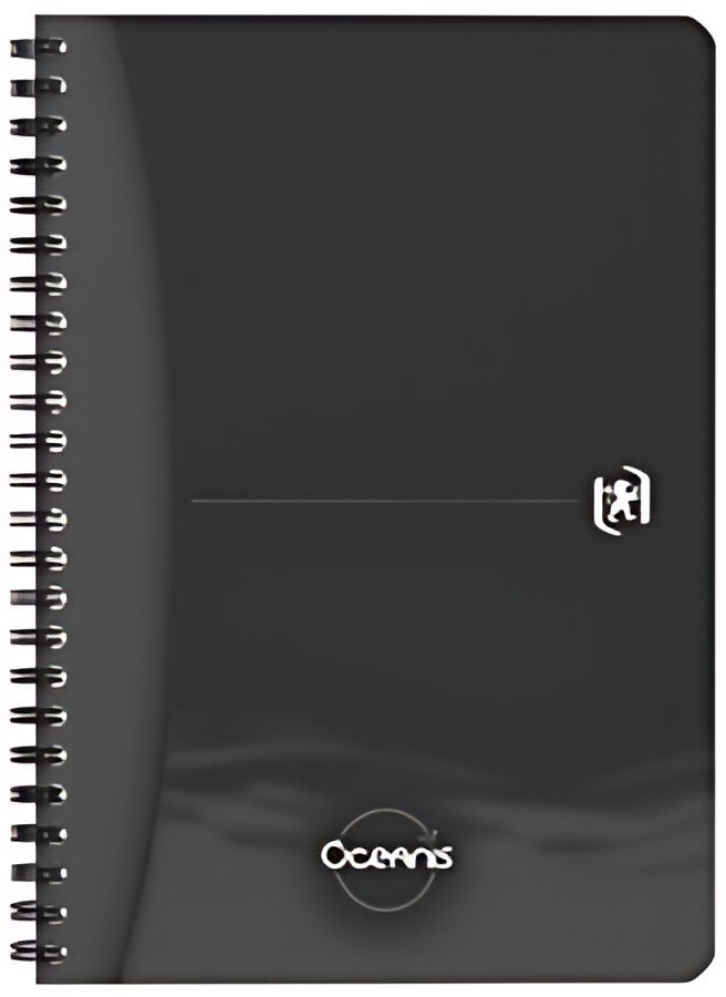 Oxford Office Cahier à spirale "Oceanis", A5, PP, noir