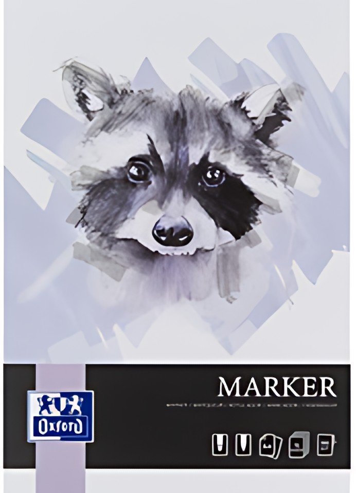 Oxford Art Bloc de dessin marqueur "Marker", A4, 15 feuilles