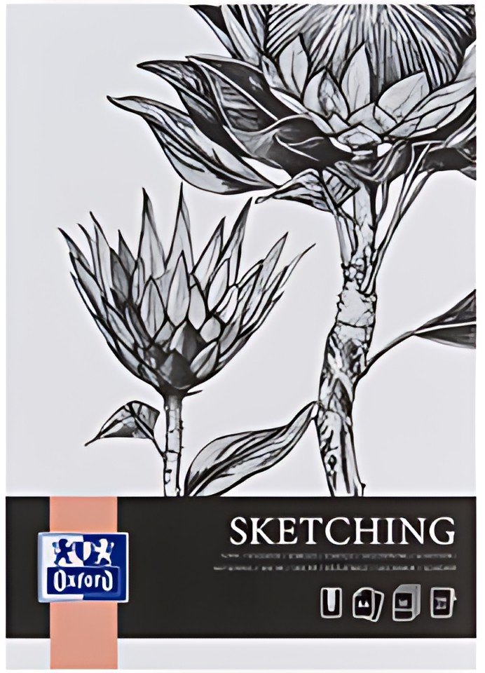 Oxford Art Bloc de croquis "Sketching", A4, 120 g/m2