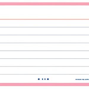 Oxford Fiches "Flash 2.0", 75 x 125 mm, ligné, rose