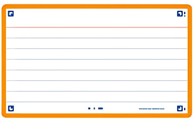 Oxford Fiches "Flash 2.0", 75 x 125 mm, uni, orange