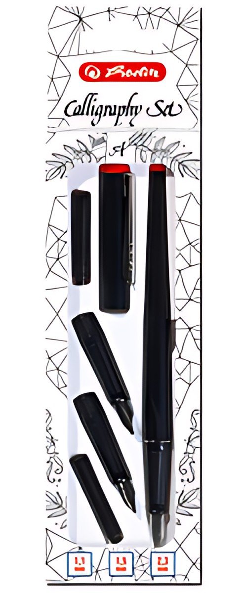 herlitz Kit de calligraphie, 5 pièces, noir