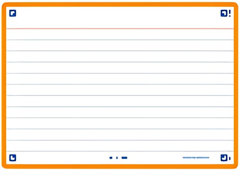 Oxford Fiches "Flash 2.0", 105 x 148 mm, orange