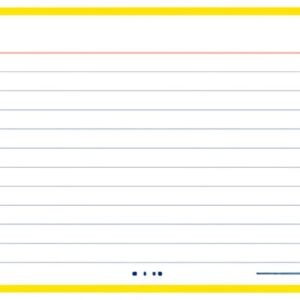 Oxford Fiches "Flash 2.0", 105 x 148 mm, jaune