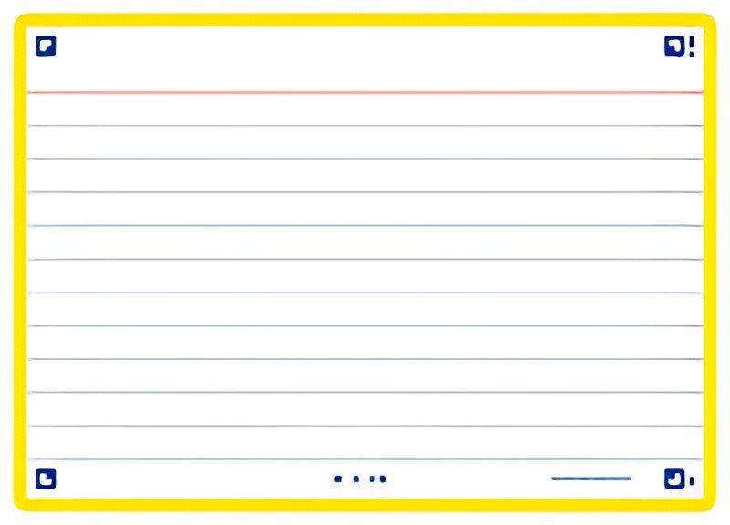 Oxford Fiches "Flash 2.0", 105 x 148 mm, jaune