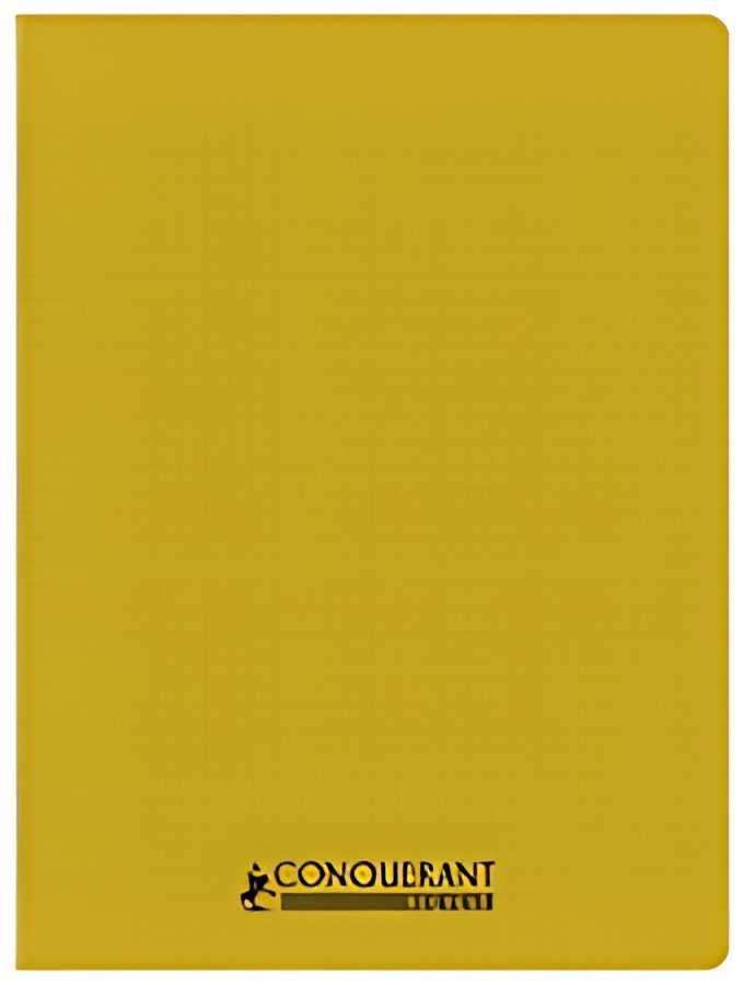 CONQUERANT CLASSIQUE Cahier recyclé, 170 x 220 mm, jaune