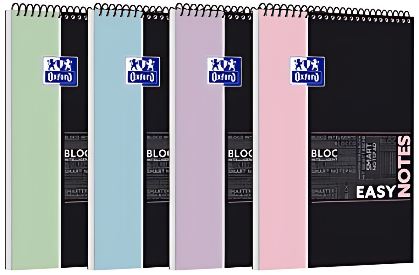 Oxford Etudiants Bloc-notes à spirale EASYNOTES Pastel, A4+