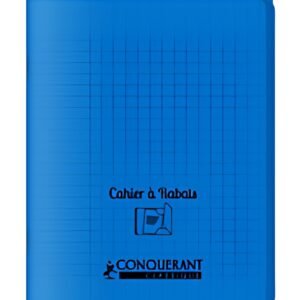 CONQUERANT CLASSIQUE Cahier à rabat 240 x 320 mm, bleu
