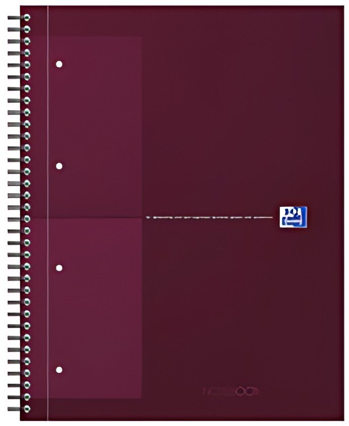 Oxford International Cahier NOTEBOOK, A4, quadrillé, rouge