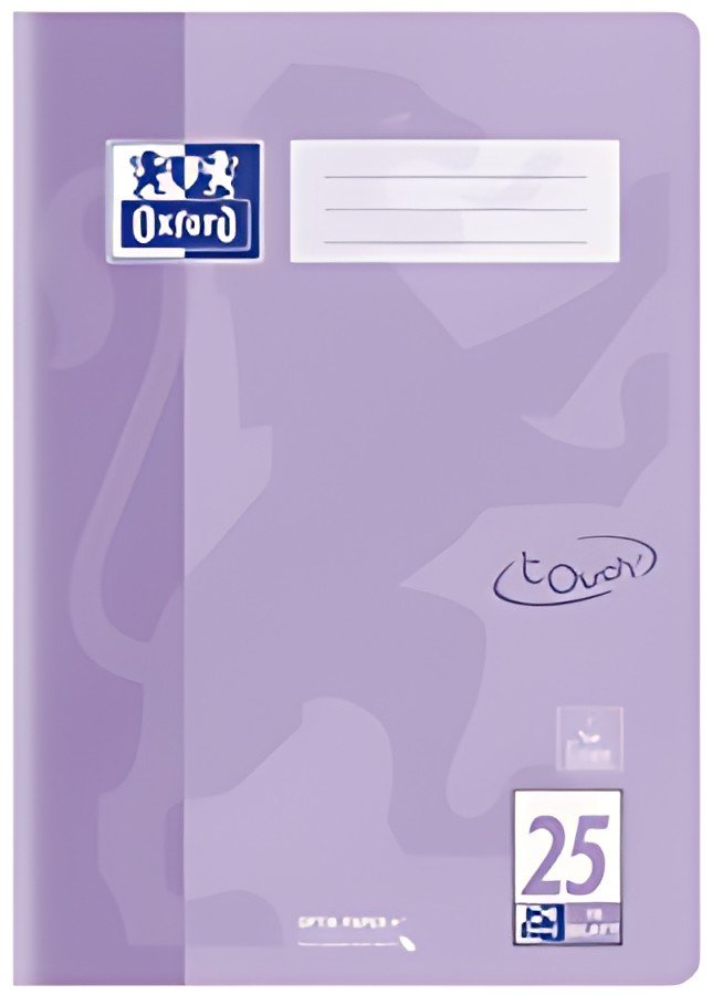Oxford Cahier Touch pastel, A4, linéature 25, lilas