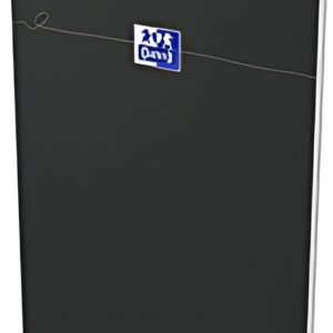 Oxford Bloc-notes Smart, A4, quadrillé, 80 feuilles, noir