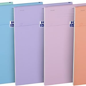 Oxford Bloc-notes Smart, A4, quadrillé, assorti Pastel