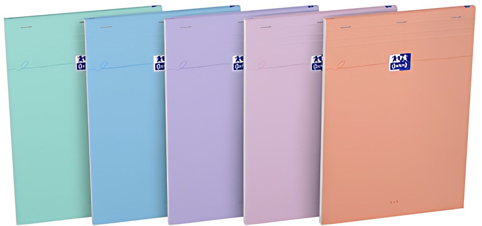 Oxford Bloc-notes Smart, A4, quadrillé, assorti Pastel
