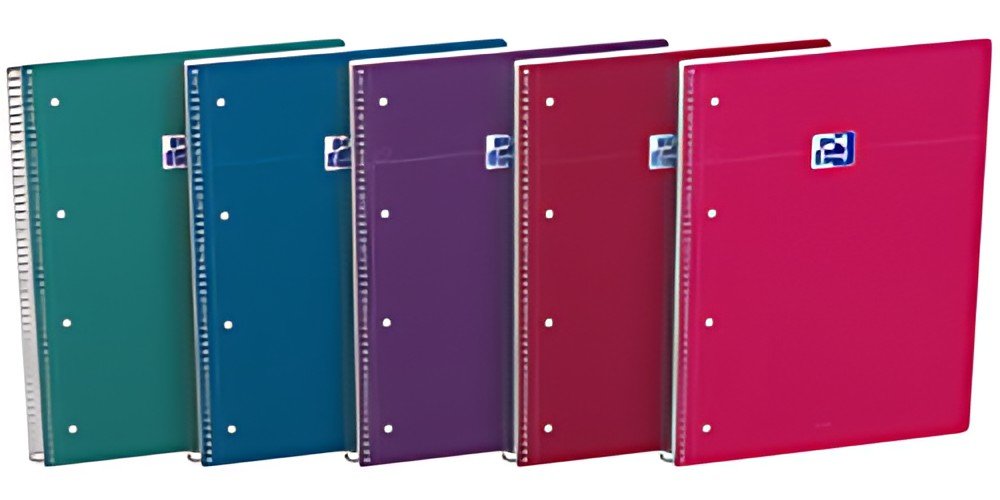 Oxford Cahier à spirale Smart Intense, A4+, Seyès, assorti