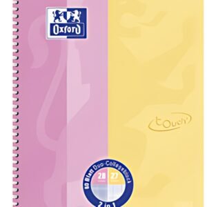 Bloc-notes Oxford College DUO Touch, A4+, rose / jaune