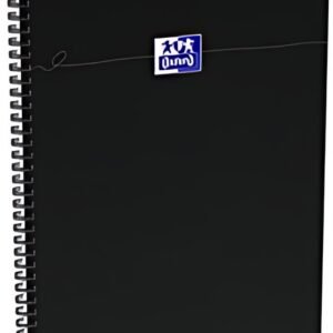 Oxford Cahier reliure souple Smart, A4, quadrillé, noir