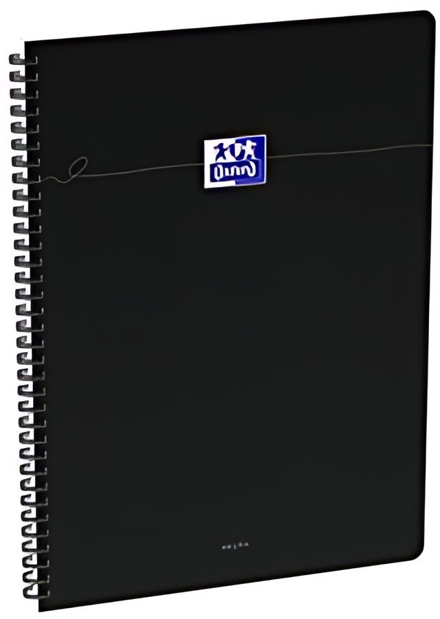 Oxford Cahier reliure souple Smart, A4, quadrillé, noir