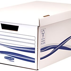 Fellowes Caisse à archives avec couvercle rabattable Maxi