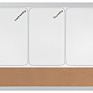 nobo Planning hebdomadaire combiné, tableau blanc/liège