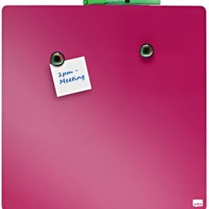 nobo Tableau mémo carré, (L)360 x (H)360 mm, rose vif