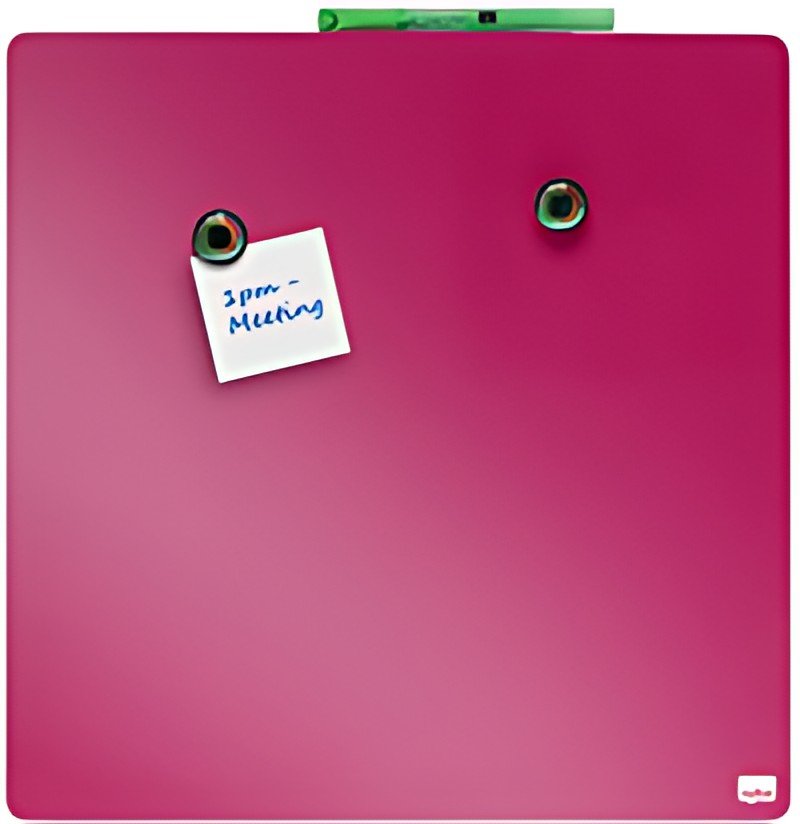 nobo Tableau mémo carré, (L)360 x (H)360 mm, rose vif