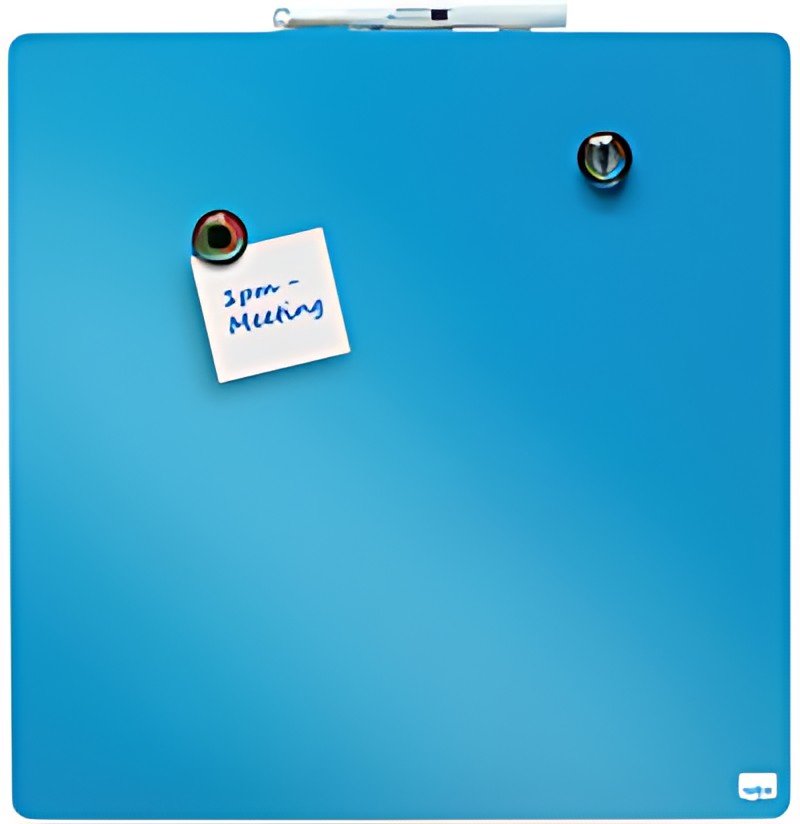 nobo Tableau mémo carré, (L)360 x (H)360 mm, bleu