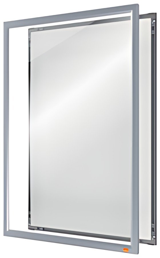 nobo Porte-affiche mural Impression Pro, A3, argent