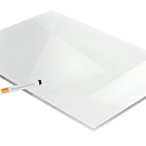 nobo Tableau blanc/bloc-notes de bureau en acrylique, A4