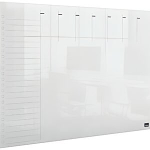 nobo Tableau acrylique planning hebdomadaire, A3,transparent