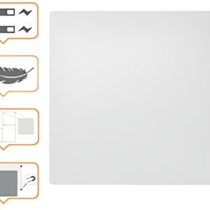 nobo Tableau blanc, acier, 600 x 450 mm, sans cadre