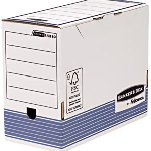Fellowes BANKERS BOX SYSTEM caisse d'archivage, bleu,