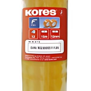 Kores Ruban adhésif TUBE 19 mm x 33 m, transparent