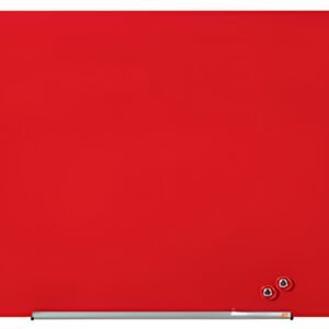 nobo Tableau en verre Impression Pro Widescreen, 45", rouge