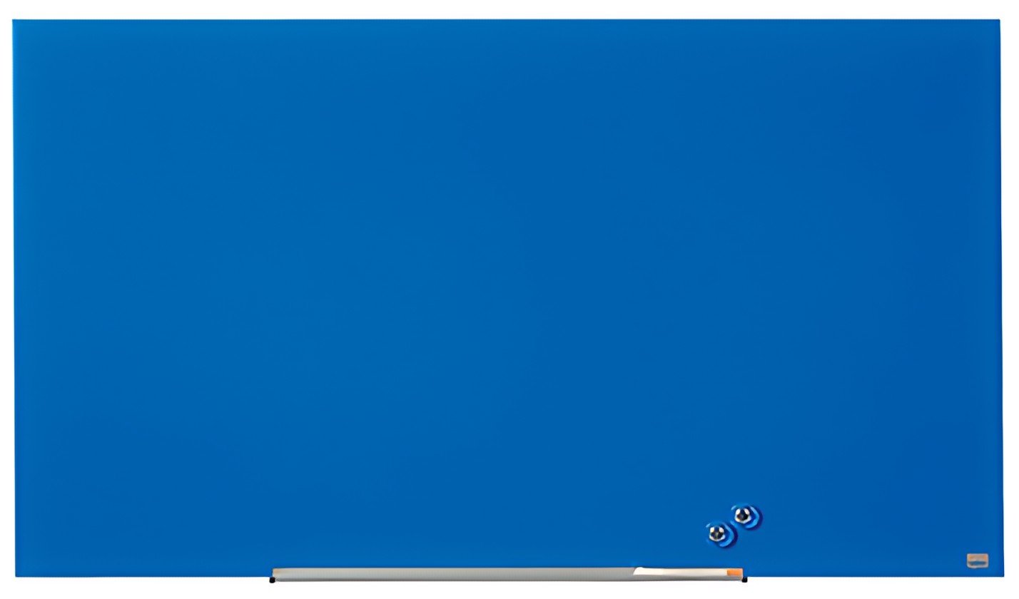 nobo Tableau en verre Impression Pro Widescreen, 45", bleu