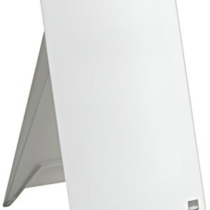 nobo Chevalet de bureau en verre, A4, blanc