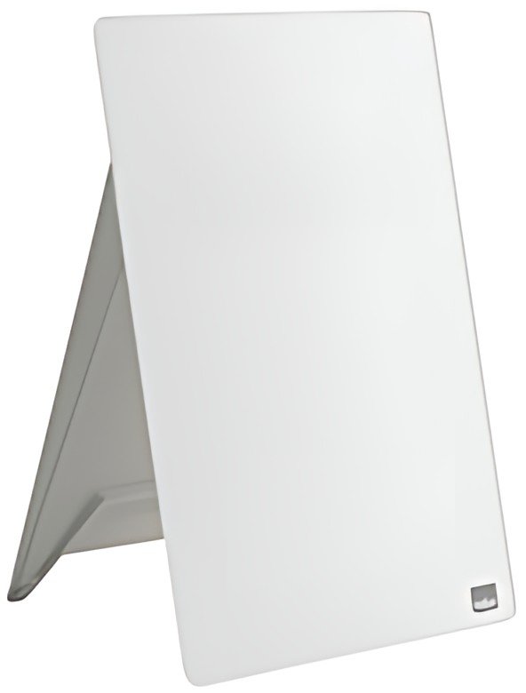 nobo Chevalet de bureau en verre, A4, blanc
