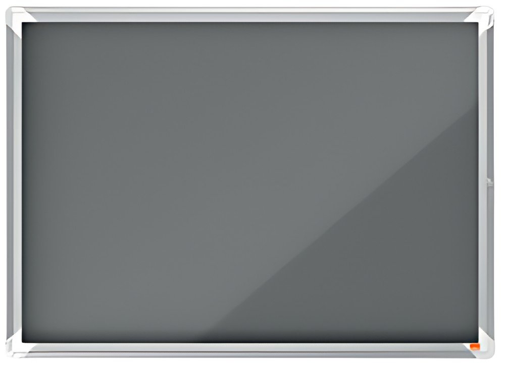 nobo Vitrine d'affichage Premium Plus, feutre, 8x A4, gris