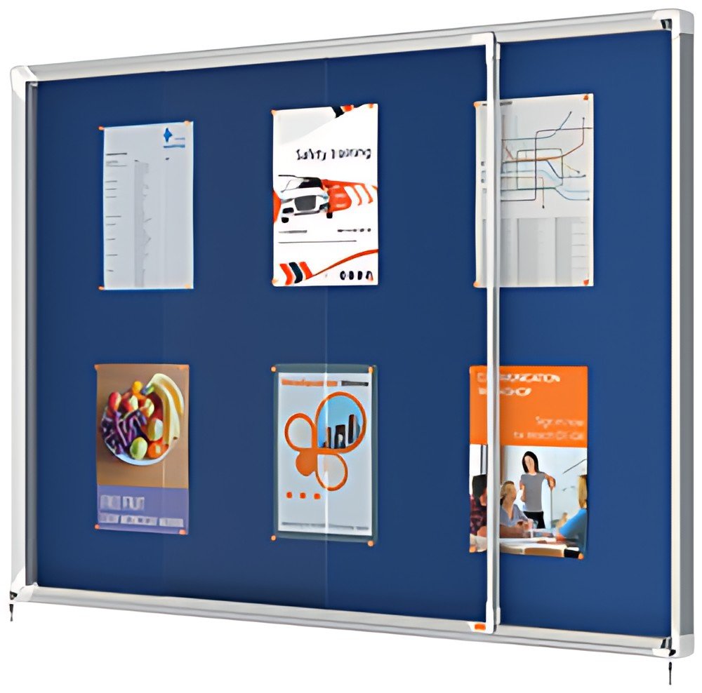 nobo Vitrine d'affichage Premium Plus, en feutre, 18x A4
