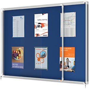 nobo Vitrine d'affichage Premium Plus, en feutre, 12x A4