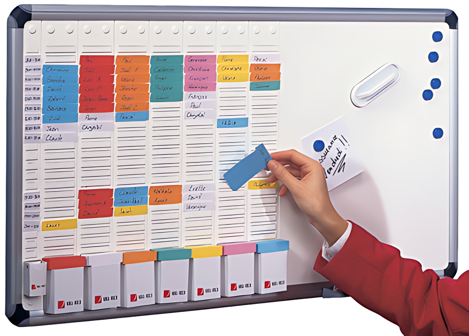 nobo Tableau Blanc avec planning hebdomadaire