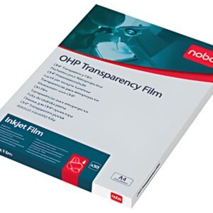 nobo Transparent pour imprimante jet d'encre, format A4,