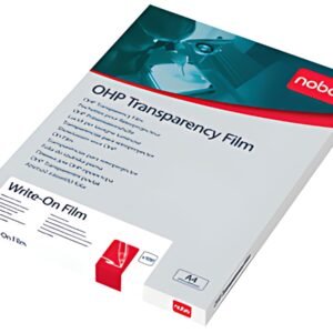 nobo Film transparent pour retro-projecteur, A4, 120 microns