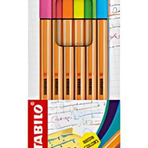 STABILO Feutre à pointe fine point 88, étui carton de 6