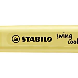 STABILO Surligneur swing cool Pastel Edition, crème de jaune