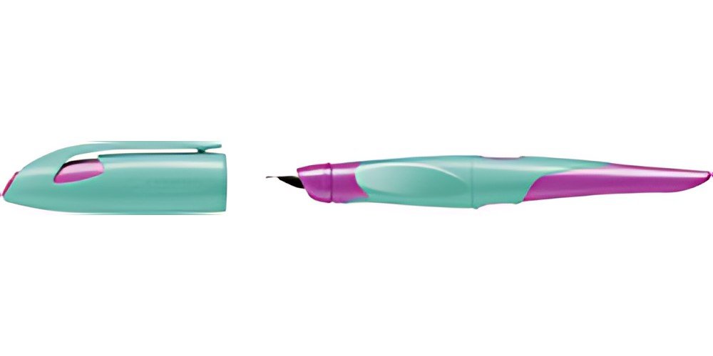 STABILO Stylo plume EASYbirdy R, droitiers, turquoise/rose