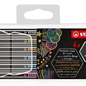 STABILO Feutre Pen 68 metallic, étui en plastique de 6