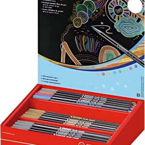 STABILO Feutre Pen 68 metallic, présentoir de 60