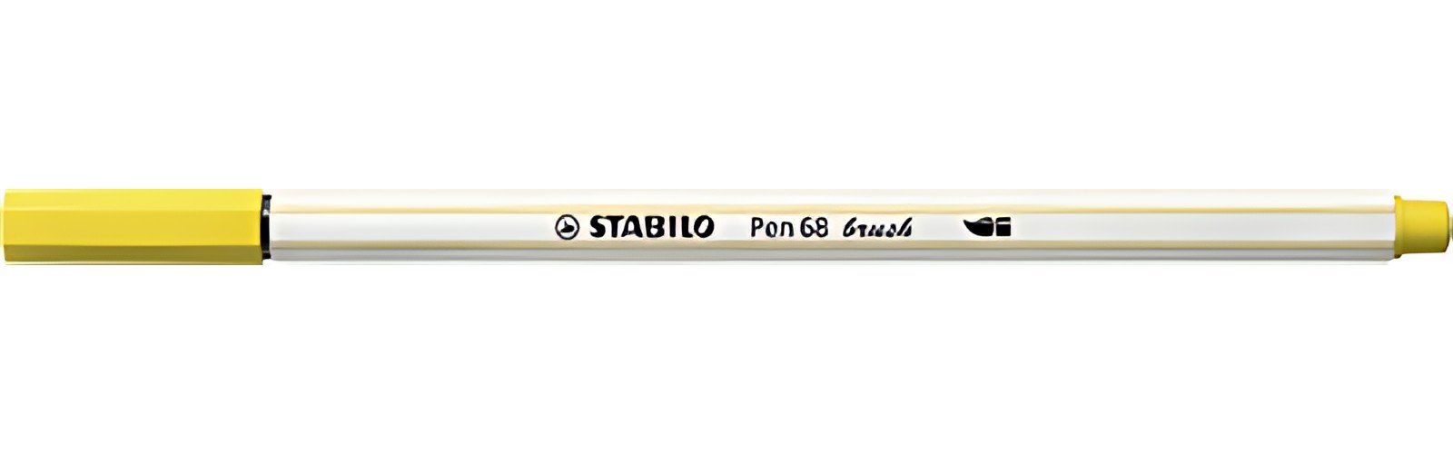 STABILO Feutre pinceau Pen 68 brush, jaune